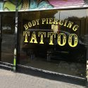 Body Piercing Tattoo Shop Tinted Frontage
