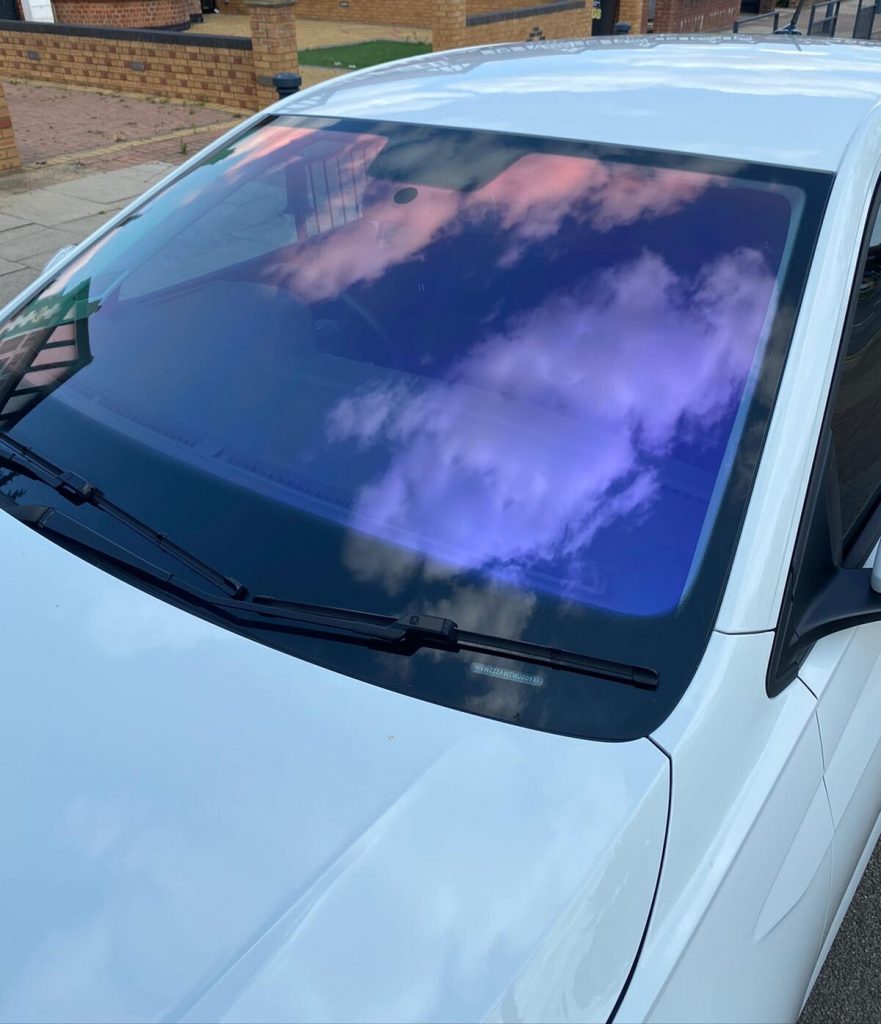 Red Blue Windscreen White Mercedes Tints